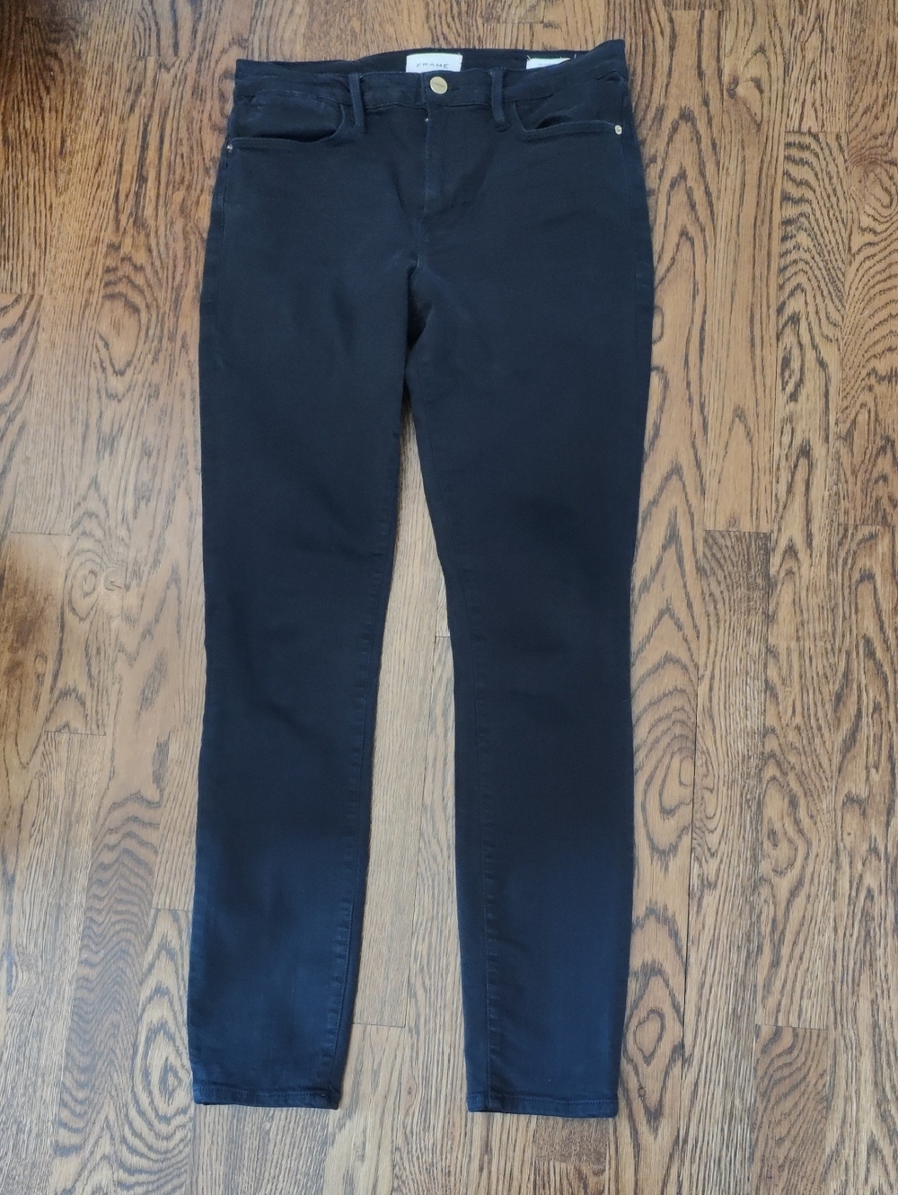 Frame Le high Skinny Black Jeans